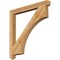 Ekena Millwork Westlake Arts & Crafts Rough Sawn Bracket, Western Red Cedar, 4"W x 44"D x 44"H BKT04X44X44WTL03RWR - alternate 1